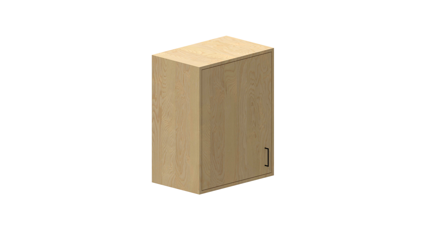 Upper 1 Door Cabinet - Hinged on Left